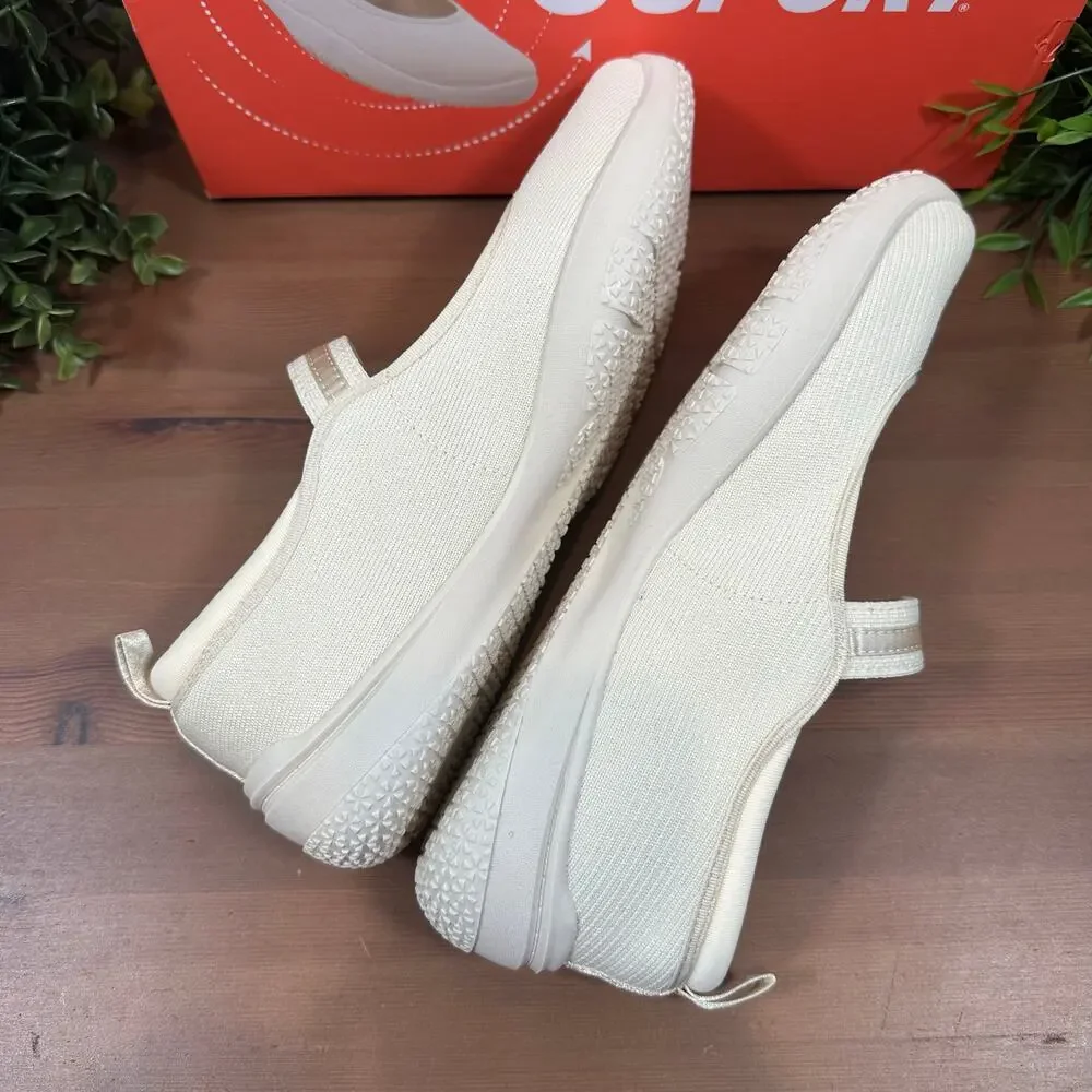 J Sport Women's Melody Mary‎ Jane Cream Shoes Size 7.5